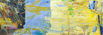성시경, <Slide> · 캔버스에 유화 · 112.2 x 324 cm · 2019 · Slide · Oil on canvas
