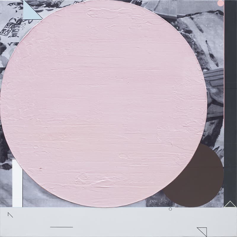 Dinner at Ryokan · acrylic on photocollage · 73 x 73cm · 2019 · Dinner at Ryokan · acrylic on photocollage