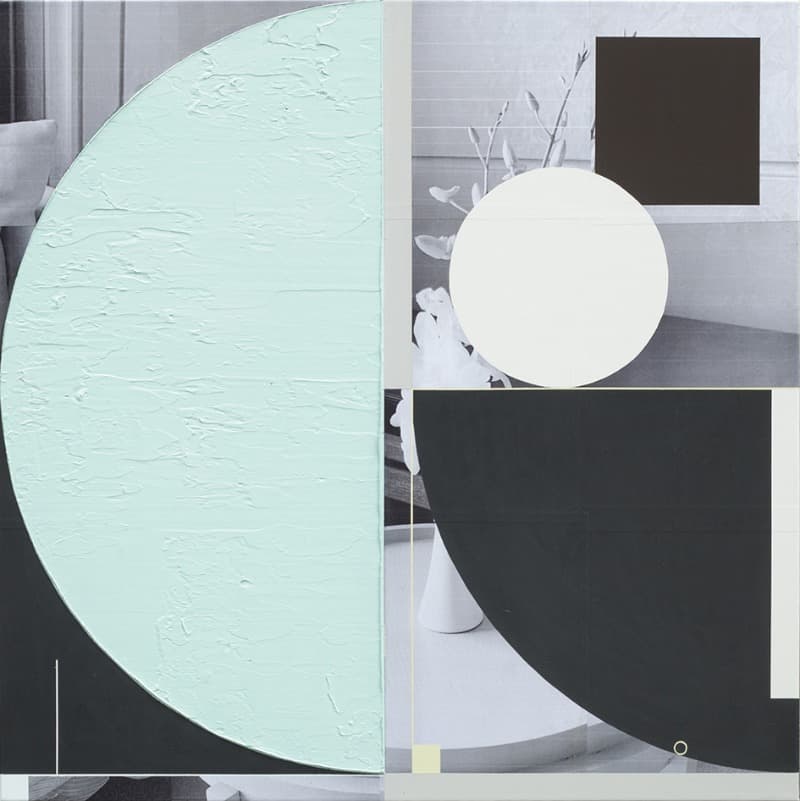 Nikko Hotel · acrylic on photocollage · 73 x 73cm · 2019 · Nikko Hotel · acrylic on photocollage
