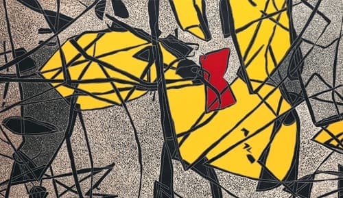 삼라일상森羅一象 · 자작나무에 혼합재료 · 123.0x194.5cm · 2020