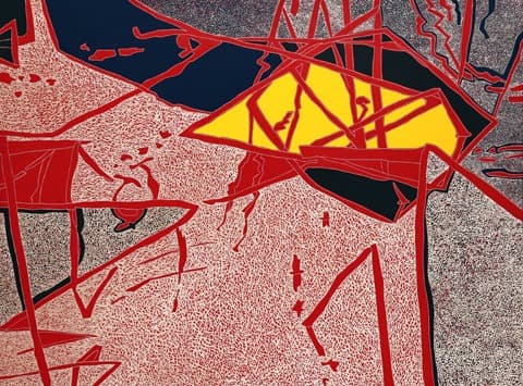 삼라일상森羅一象 · 자작나무에 혼합재료 · 122.0x162.8cm · 2020