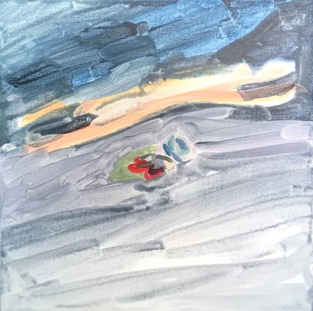 목장갑 · acrylic on canvas · 30×30cm · 2019 · acrylic on canvas