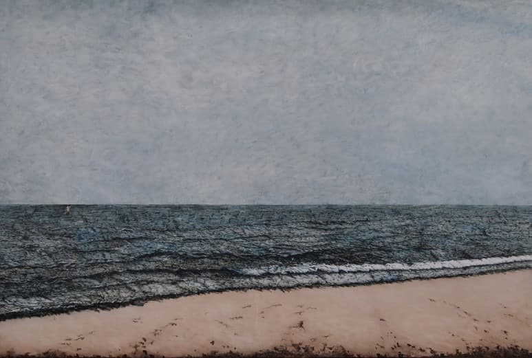 해묘(海墓)5 · 캔버스에 유채 · 130x193cm · 2019_[출처] 이부안 - 부재의 풍경_자인재노 · Oil on canvas