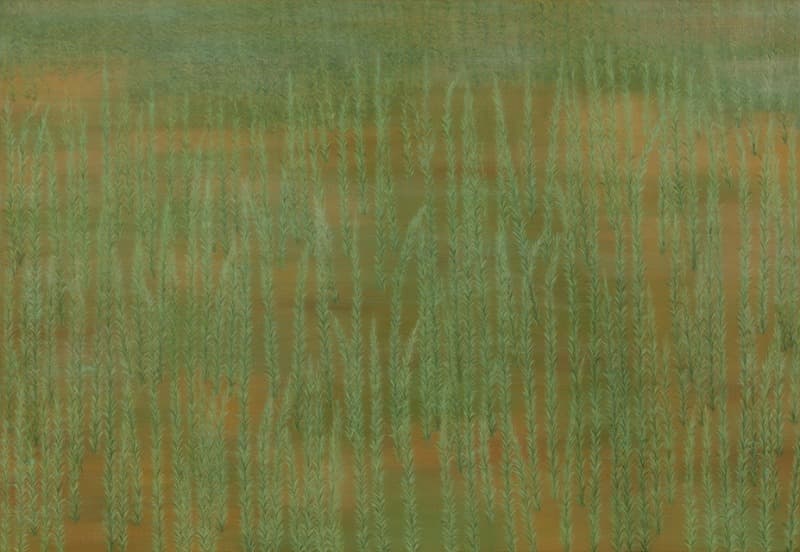 Green Grass 7 · Oil on Canvas · 112.0x162.0cm · 2015 [출처] 갤러리 룩스 - 홈페이지 · Green Grass 7 · Oil on Canvas