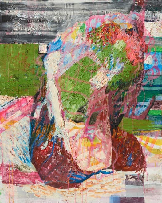 공간으로 들어오는 꽃병 · il and acrylic on panel · 162.5 x 130 cm · 2007 [출처] 우손갤러리 - 홈페이지 · Vase coming into the space · il and acrylic on panel
