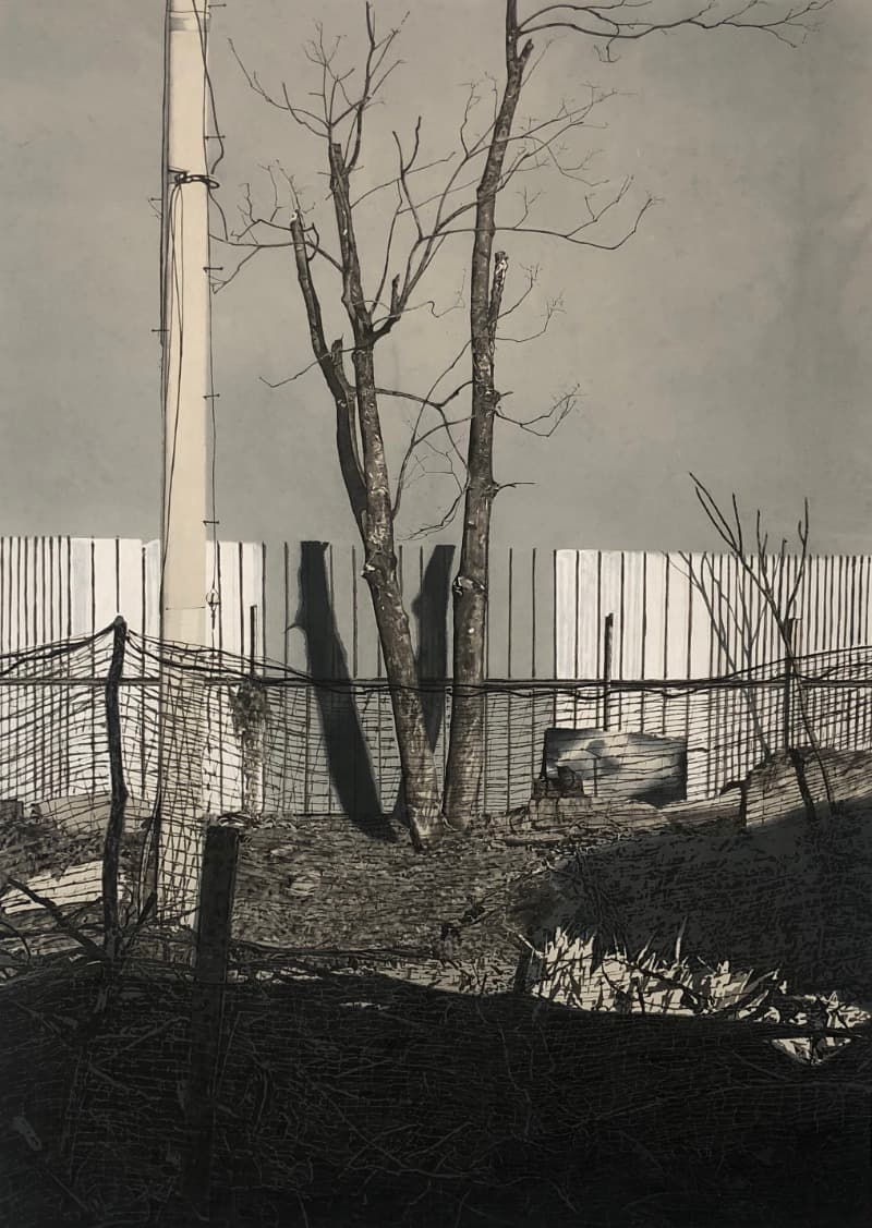 Boundaries · 한지에 수묵채색 · 180x130cm · 2020 · Boundaries