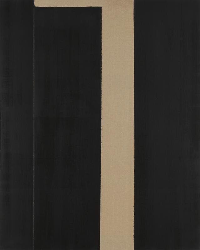 Burnt Umber & Ultramarine Blue · Oil on linen · 227.5 x 181.6 cm · 1999 Courtesy of PKM Gallery. · Oil on linen