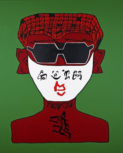 a secret man · acrylic on canvas · 50x60cm · 2020 · a secret man · acrylic on canvas