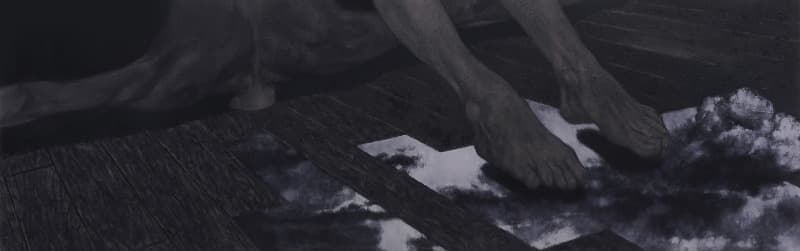 하늘에서도 2 · Oil on canvas · 42x130cm · 2020 · Even in the Heavens 2 · Oil on canvas