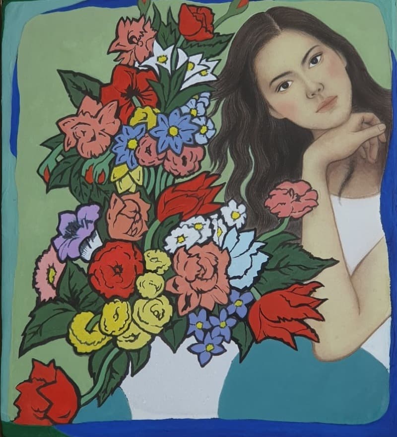 허주아 GRACE · 한지에 수묵채색 · 35X39cm · 2019 · GRACE