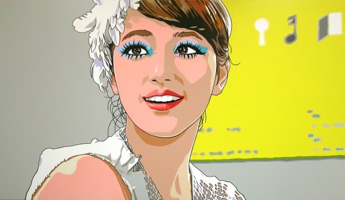 백스테이지 · 캔버스에 아크릴채색 · 140x240cm · 2014
