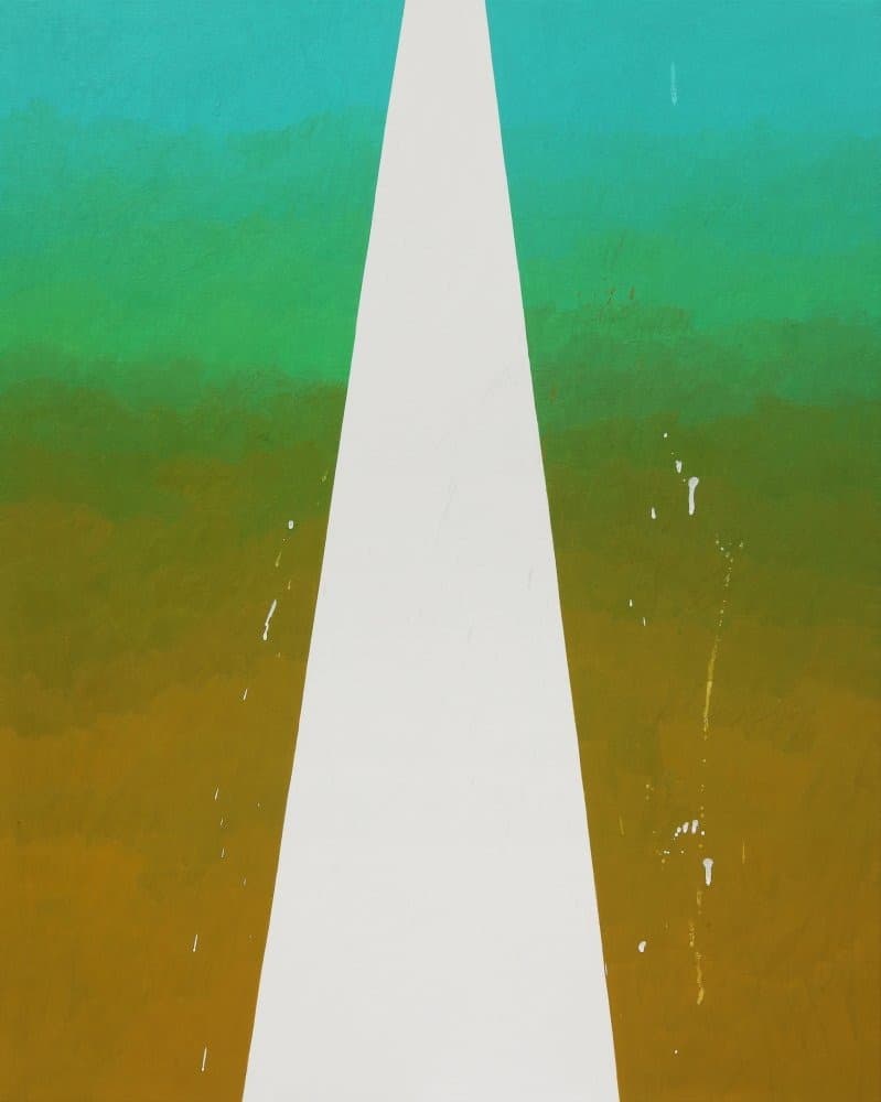 전현선_뒤로 물러난 것 · watercolor on canvas · 100x80.3cm · 2020 · watercolor on canvas