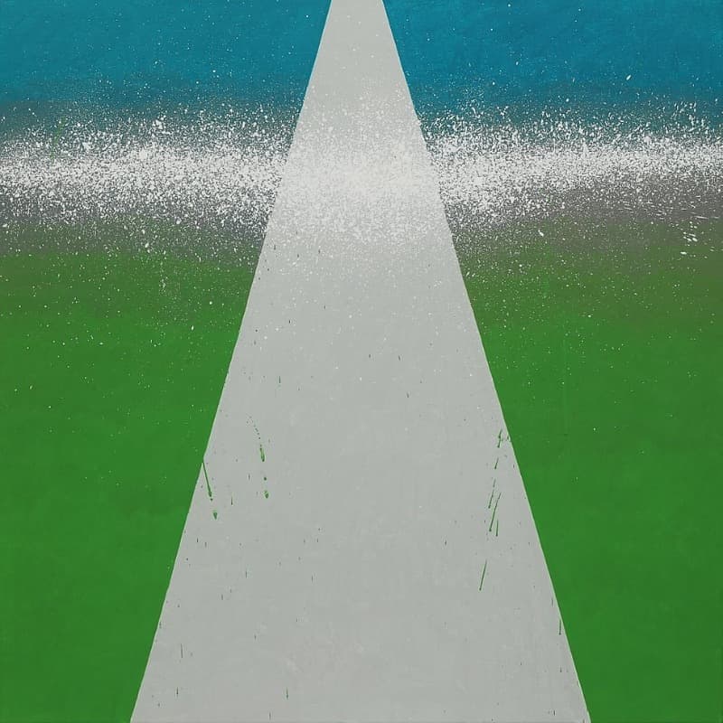 전현선_앞으로 다가온 것 · watercolor on canvas · 91.3x91.3cm · 2020 · watercolor on canvas