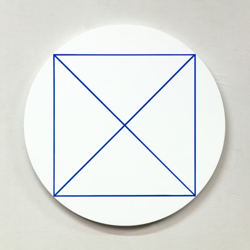 B2 · Flashe vinyl paint on birch wood · 45.72 cm diameter (18 inch) · 2020 · B2 · Flashe vinyl paint on birch wood