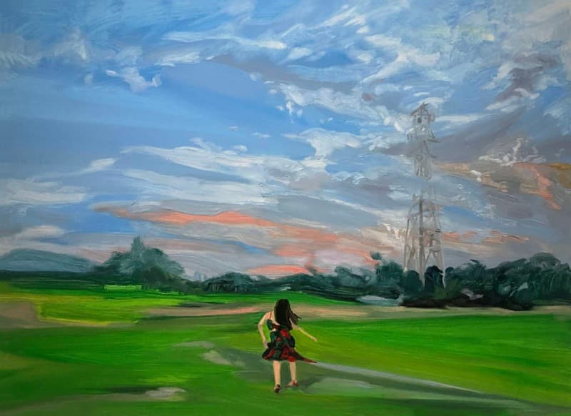 홀로 추는 춤 · oil on canvas · 73x53cm · 2020 · oil on canvas