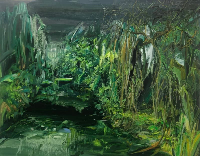 늪지가 돼 버린 공원 · oil on canvas · 116x91cm · 2020 · oil on canvas