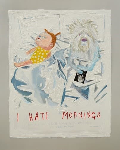 우국원, I Hate Morning A · Oil on canvas · 162.2x130.3cm · 2019 · I Hate Morning A · Oil on canvas