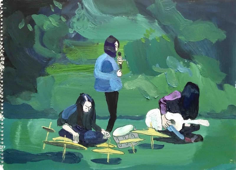 윤상윤, Koichi · 32x44cm · oil on paper · 2019 · Koichi · oil on paper