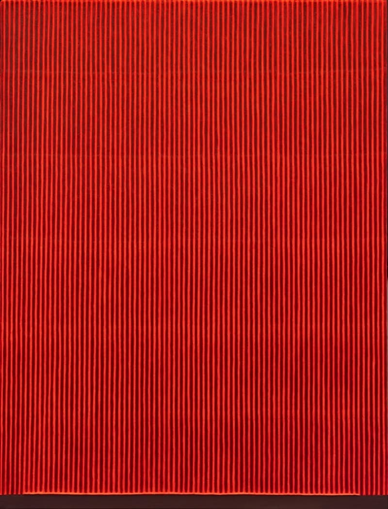 Park Seo-Bo, Ecriture No.180411 · Mixed media with Korean hanji paper on canvas · 170 x 130 cm · [출처] 갤러리현대 - 홈페이지 · Park Seo-Bo, Ecriture No.180411 · Mixed media with Korean hanji paper on canvas