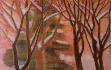 Season-orange wind · acrylic on canvas · 130.3x193.9cm · 2020 · Season-orange wind · acrylic on canvas
