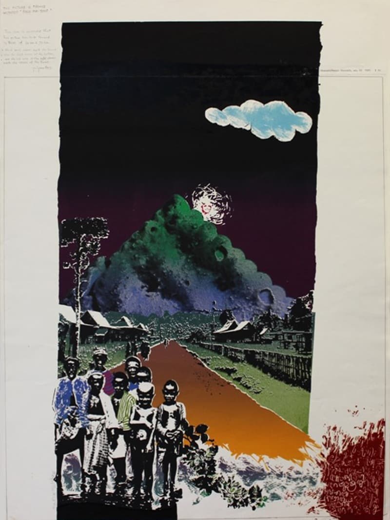 S. Priyanto, Biscuit Mountain · Color lithograph, Courtesy of Koroska galerija likovnih umetnosti, Slovenj Gradec · 78x40cm · 1975 [출처] 국립아시아문화의 전당 홈페이지 · S. Priyanto, Biscuit Mountain · Color lithograph, Courtesy of Koroska galerija likovnih umetnosti, Sloven