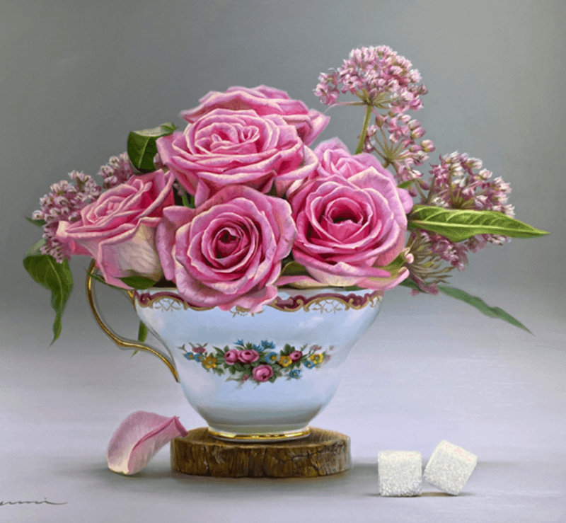 김수미 - 다화 · oil on canvas · 72.7x60.6cm · oil on canvas