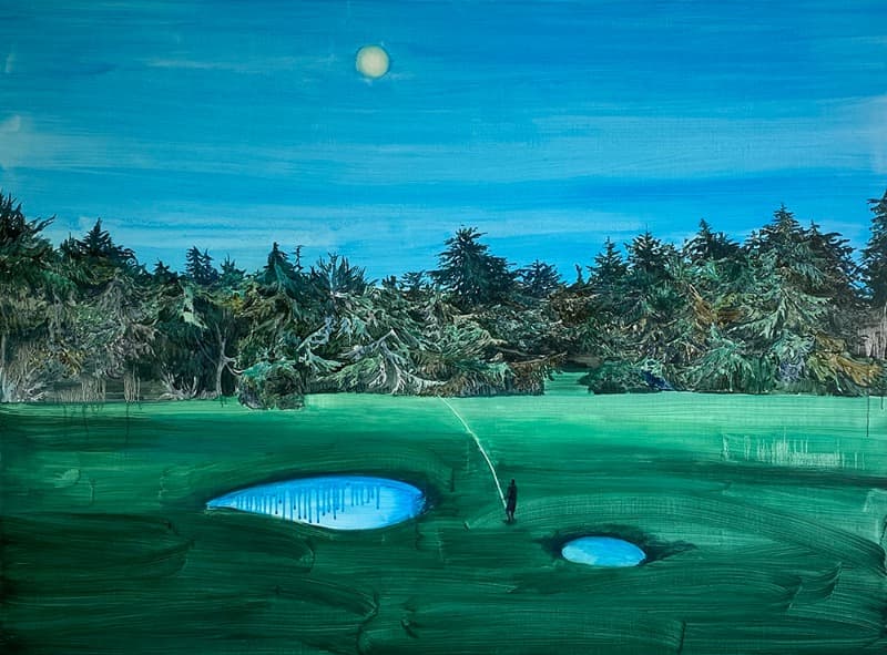 Blue · Oil on canvas · 130x97cm · 2020 · Blue · Oil on canvas