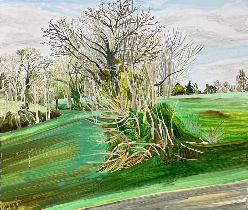 지나가는 풍경 · Oil on canvas · 53x45.5cm · 2020 · Oil on canvas