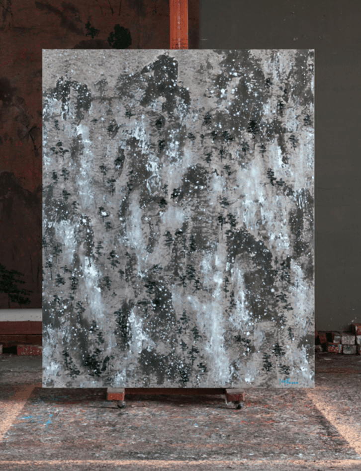 花園 · 캔버스에 혼합재료 · 162×130cm · 2020