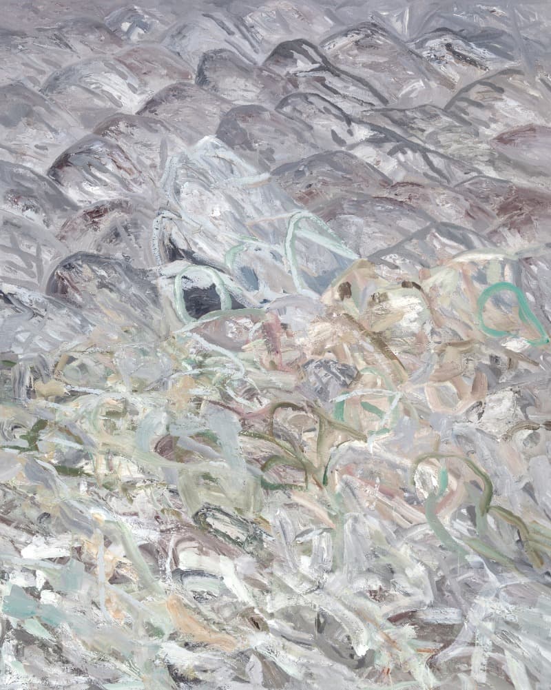 stone · oil on canvas · 162cm x 130cm · 2019, 디스위켄드룸 제공 ⓒ 곽상원 · stone · oil on canvas