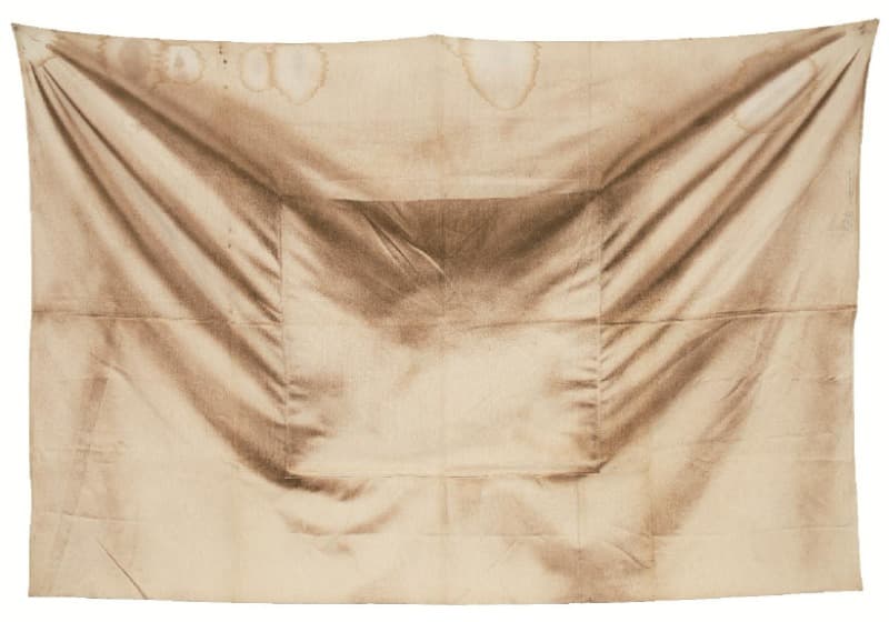 Lee Kun-Yong, Cloth-Pouch · Oil on cloth · 170 × 250 cm · 1974 [출처] 갤러리현대 홈페이지 · Lee Kun-Yong, Cloth-Pouch · Oil on cloth