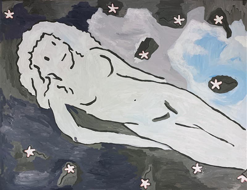 불면증을 위한 노래 · acrylic on canvas · 112 X 155cm · 2020 · acrylic on canvas