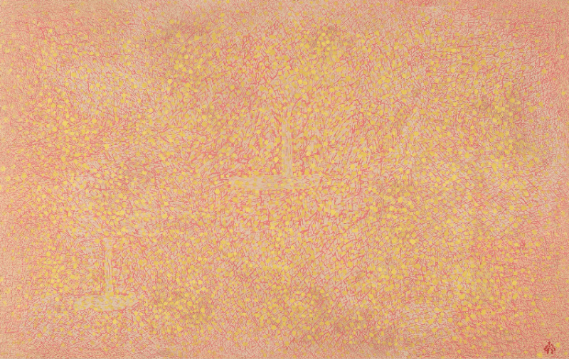김병종, 추산 · 혼합재료에 먹과채색 · 162x259cm · 2019