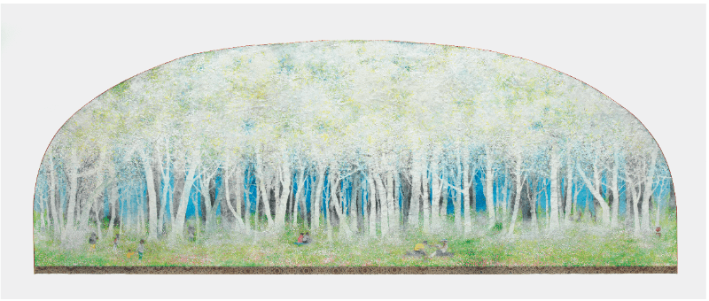 Jubilee · 한지위에 수간채색 · 82x224cm · 2020 · Jubilee · 한지위에 수간채색