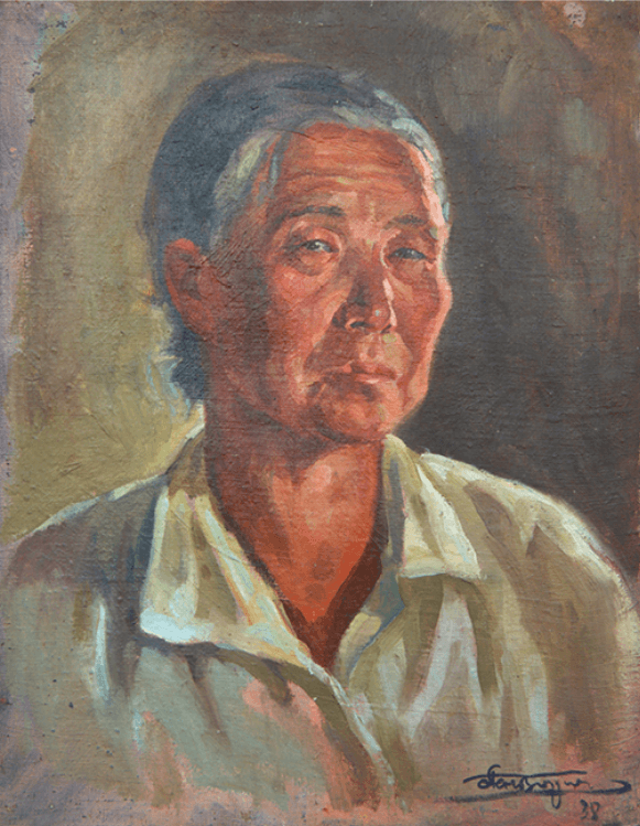 어머니 · 캔버스에 유채 · 38.5x30.5 cm · 1938 , [출처] 경주 예술의전당 홈페이지 · Mother · Oil on canvas