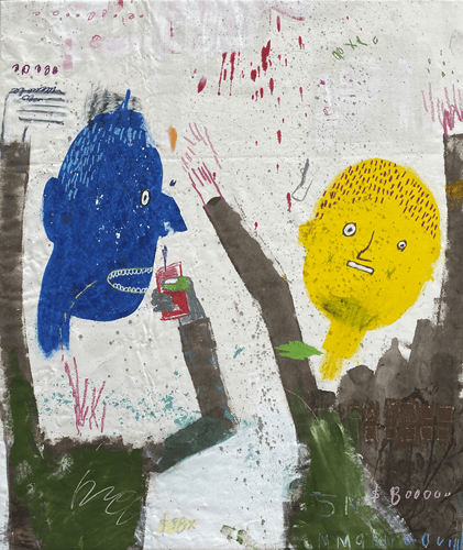 Cocacola · acrylic, oil pastel on canvas, · 185 x 150.5 cm · 2020, [출처] 갤러리 룩스 홈페이지 · Cocacola · acrylic, oil pastel on canvas,