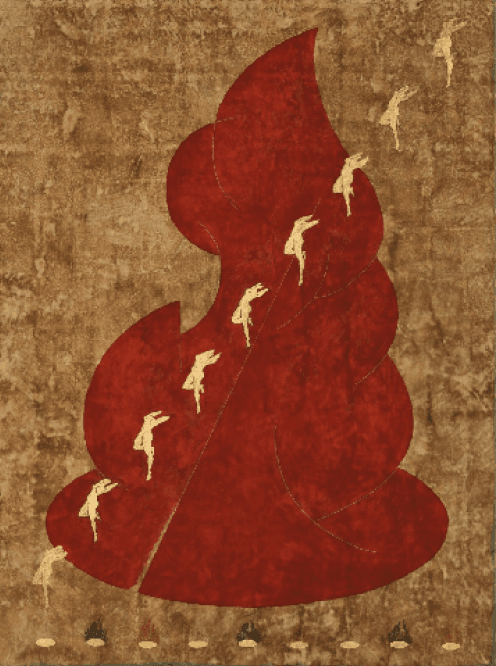 I TRIED : Jumping · 장지에 채색 · 97x130cm · 2019 · I TRIED : Jumping