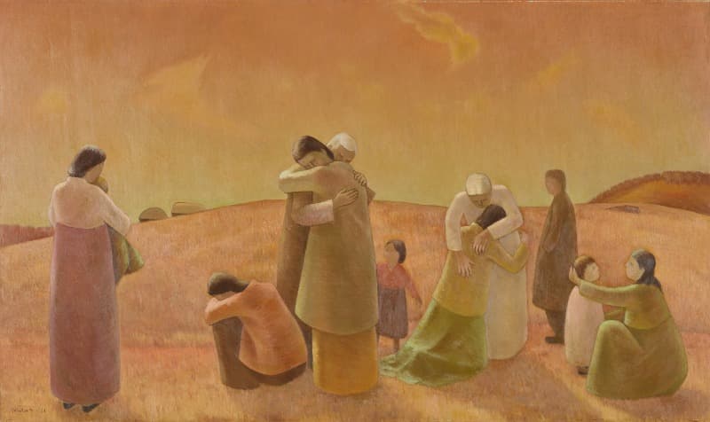 전선택, 환향 · 캔버스에 유채 · 136×230cm · 1981 국립현대미술관 소장