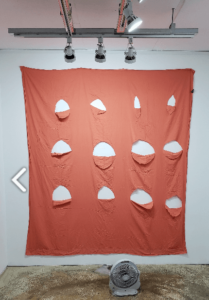 Untitled · Cloth · 210x243cm · 2020 [출처] 2nd avenue gallery 홈페이지 · Untitled · Cloth
