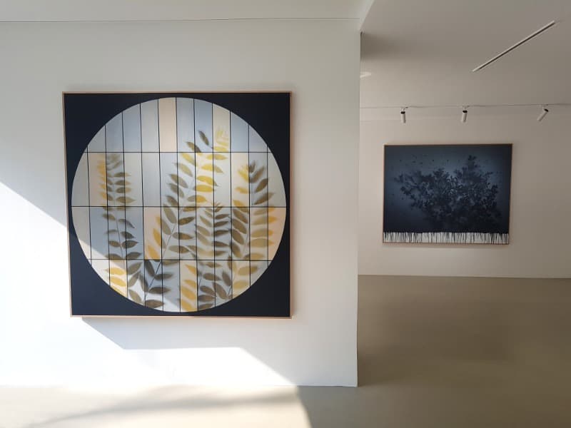 Wind garden · acrylic on canvas · 130x130cm · 2020 · Wind garden · acrylic on canvas