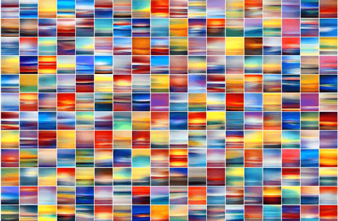 The birth of AI BADA · Printed on Diasec · 180x120cm · 2020   [출처] AI 아트갤러리 홈페이지 · The birth of AI BADA · Printed on Diasec