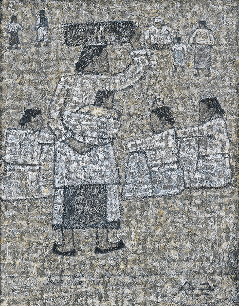 시장의 여인들 · Oil on Hardboard · 28 x 22cm · Oil on Hardboard