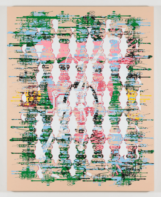 Sang Nam Lee. 4-fold landscape L 138 · Acrylic on panel · 203.5 x 162.5 cm · ,2016-17 Courtesy of the artist & PKM Gallery. · Sang Nam Lee. 4-fold landscape L 138 · Acrylic on panel