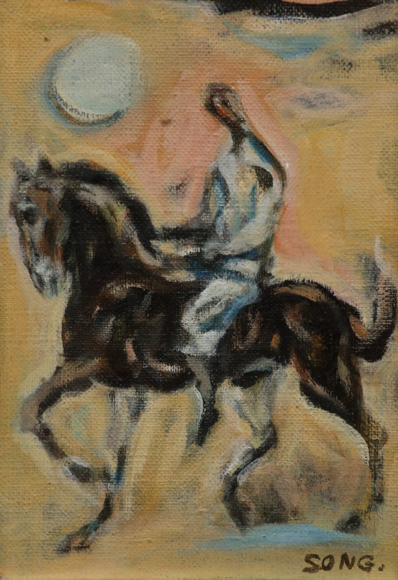 구도자(求道者) · 캔버스에 유채 · 21x15cm · 1988