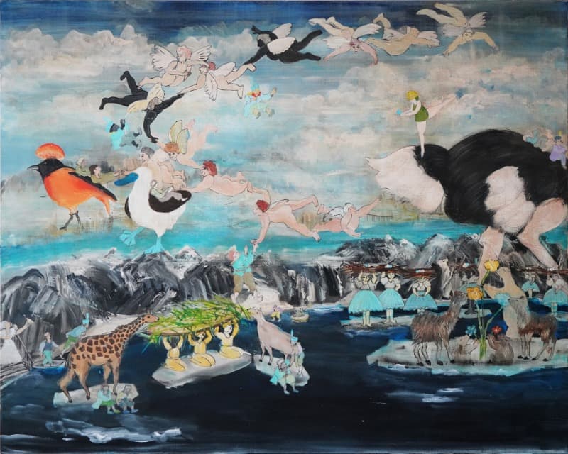 쾌락의 노래 · Acrylic on canvas · 130x180cm · 2019 · Acrylic on canvas