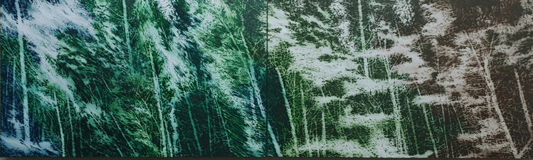 잊고 잊혀지고 지우고 · oil on canvas · 97x324cm · 2020 · oil on canvas