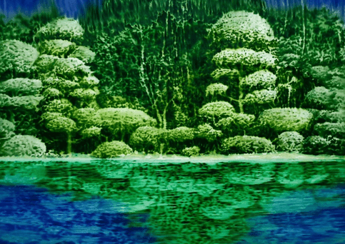 마음, 정원 · oil on canvas · 65x91cm · 2019 · oil on canvas
