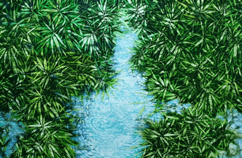 비 그친 여름 · oil on canvas · 97x145.5cm · 2019 · oil on canvas