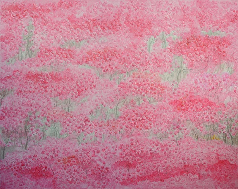 Past Life Regression Painting_Just Started, · 181.8 x 227.3cm · 2014