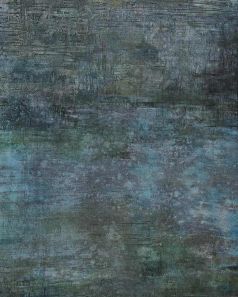 Calm-Shine · 한지에 먹과 채색 · 91x60cm · 2020